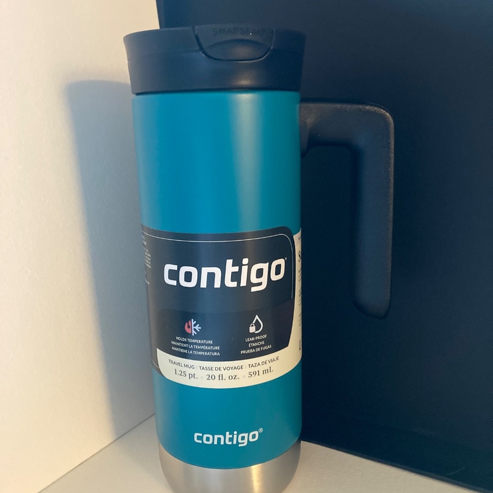 New Travel Mug Contigo Turquoise Blue - Picture 6 of 6
